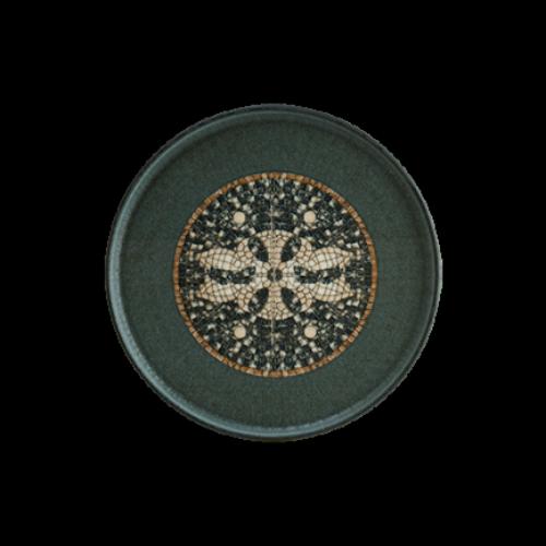 Mosaic Anthracite plato llano 28 cm