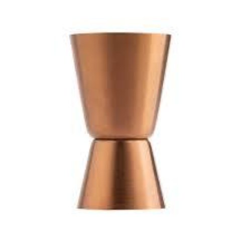 JIGGER BRONZE Y 1 OZ 0.5 OZ TABLECRAFT