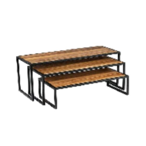 SET 3 ACACIA RISER 22 - 19 1/2 - 17 1/2 TABLECRAFT