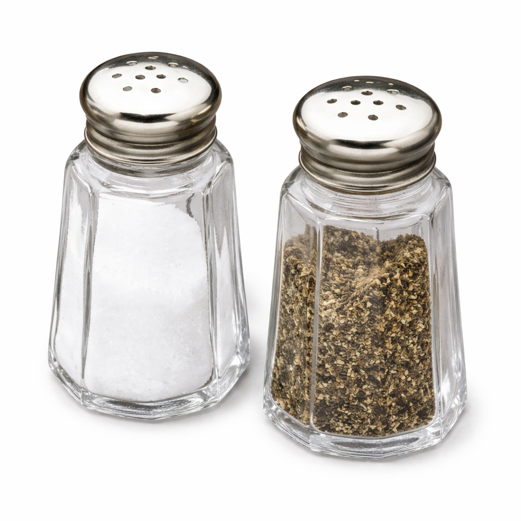 SALERO Y PIMENTERO VIDRIO 1 OZ TABLECRAFT