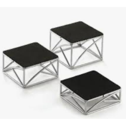 SET 3 RISER ACERO INOX & TABLECRAFT