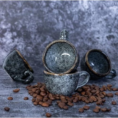 TAZA REDONDA 3 OZ NEGRO