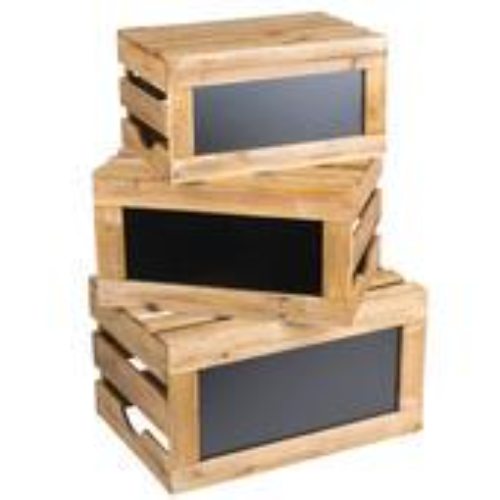 SET DE TRES PIEZAS DE MADERA CON TABLERO TABLECRAFT