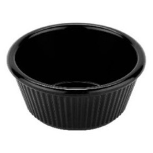 RAMEKIN ESTRIADO MELAMINA NEGRO 4 OZ GET