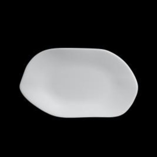 PLATO OVAL 12 X 7" DELFIN NEGRO/ BLANCO/ GRIS