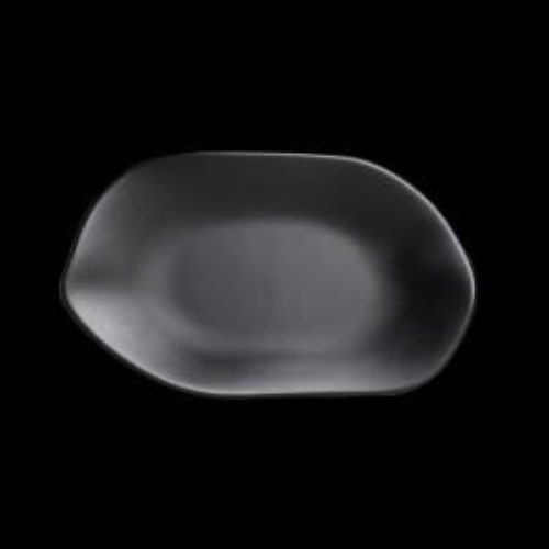 PLATO OVAL 9 7/8 X 5 7/8" DELFIN NEGRO/ BLANCO/ GRIS